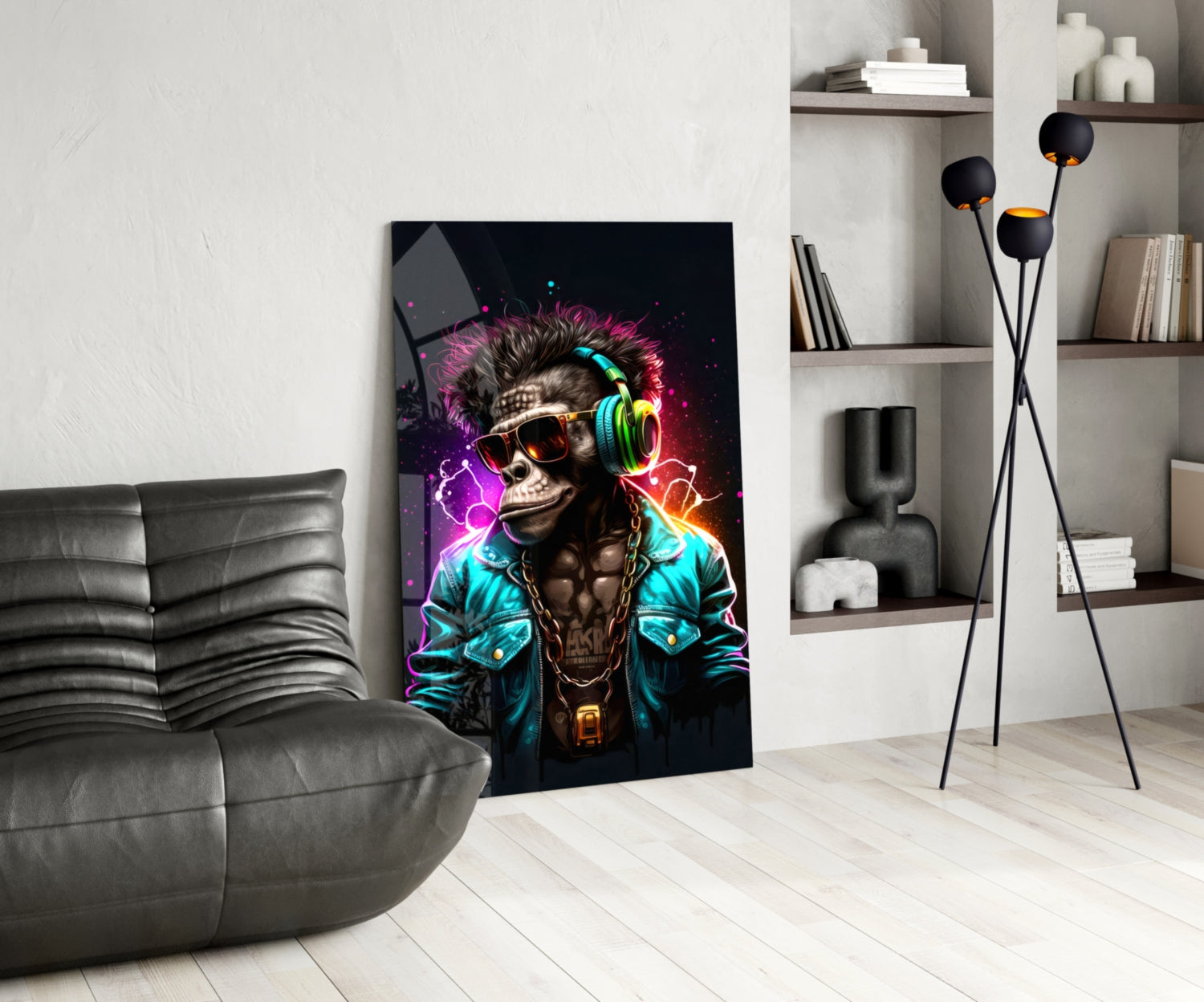 Feel the Music Glass Wall Art|| Designer&