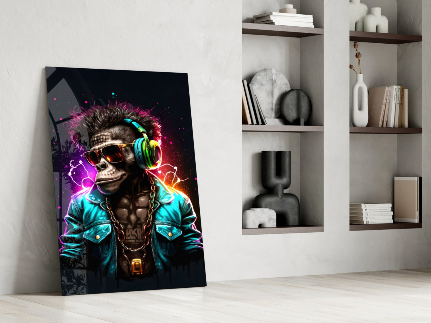 Feel the Music Glass Wall Art|| Designer&