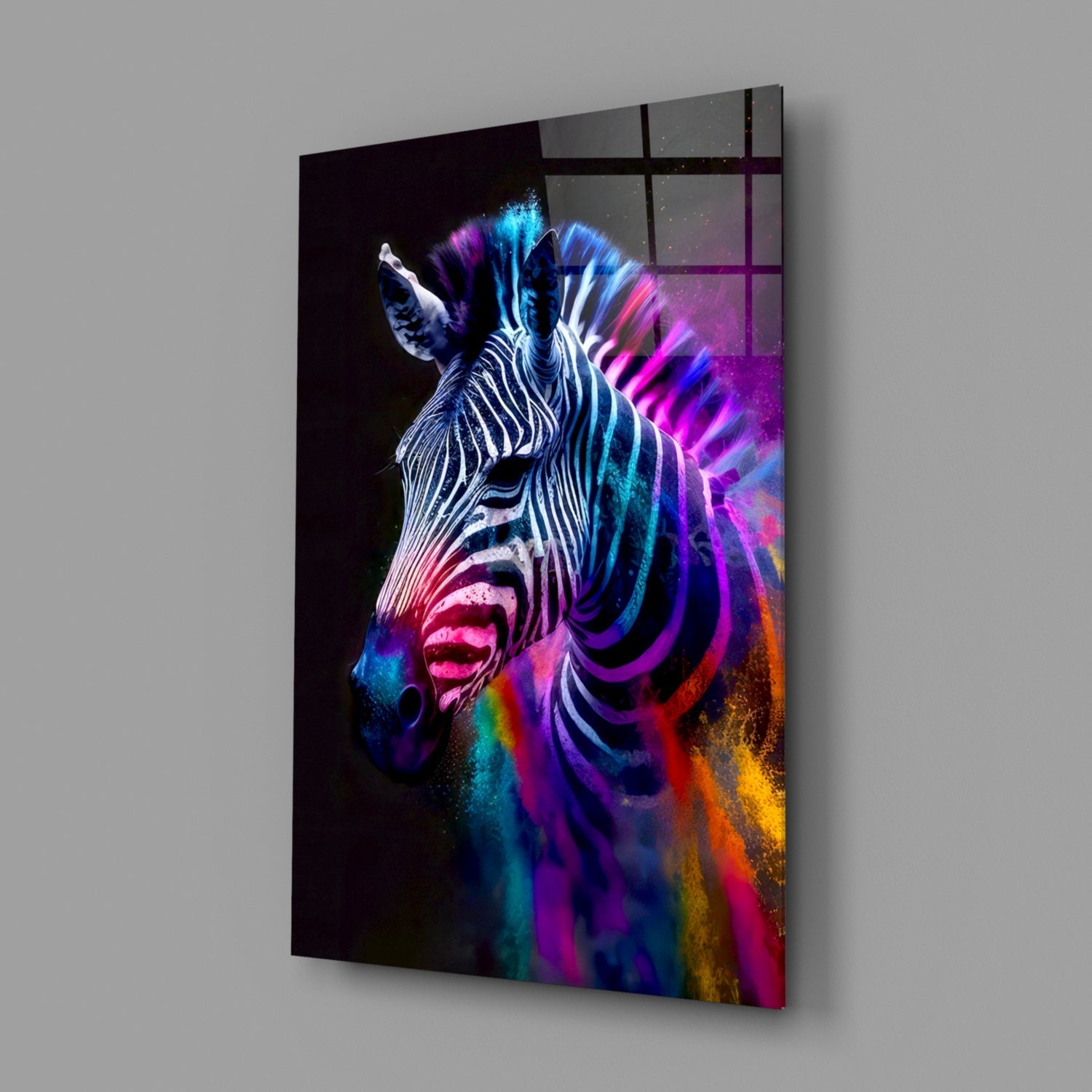 Zebra Glass Wall Art|| Designer&