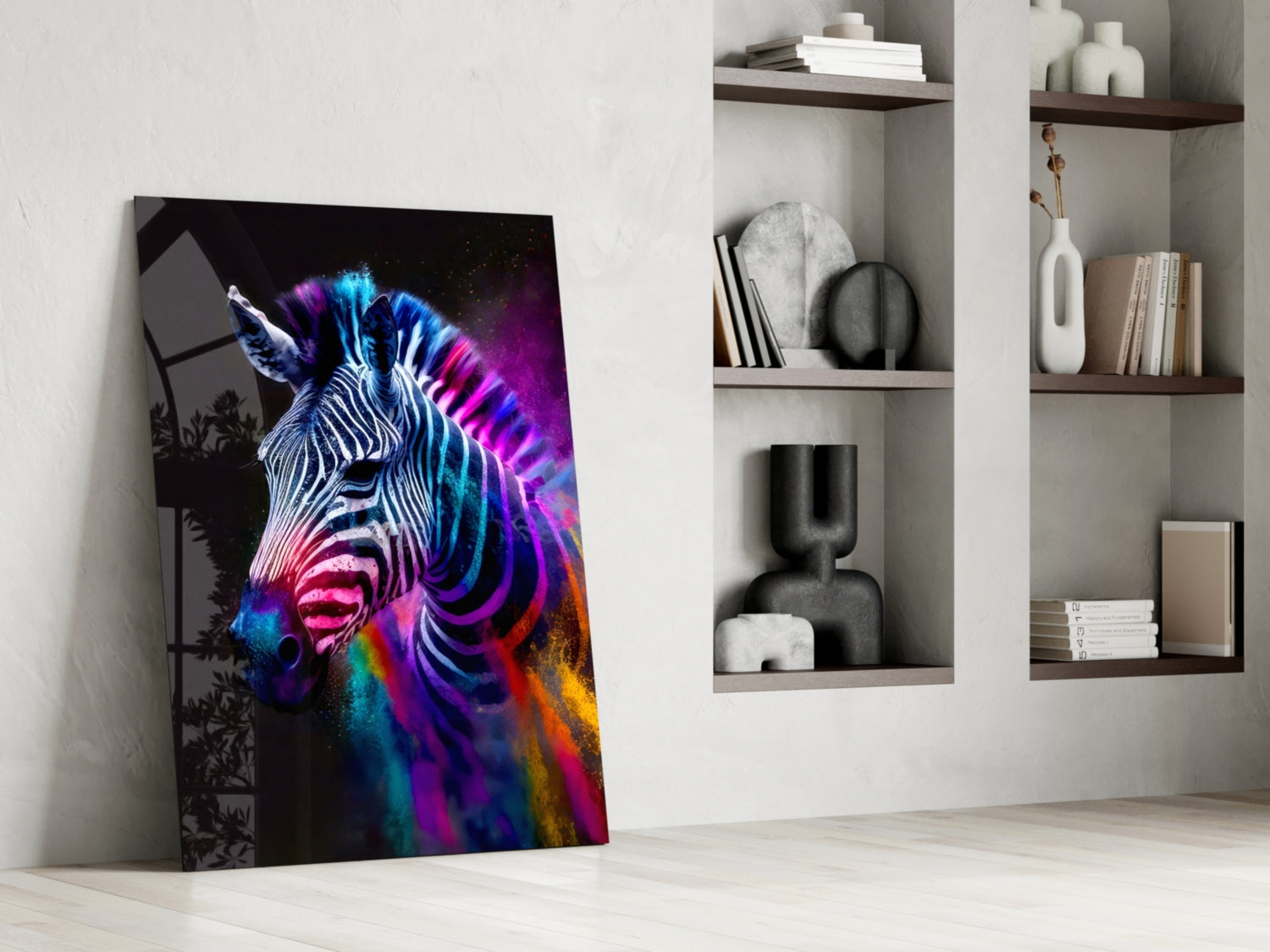 Zebra Glass Wall Art|| Designer&