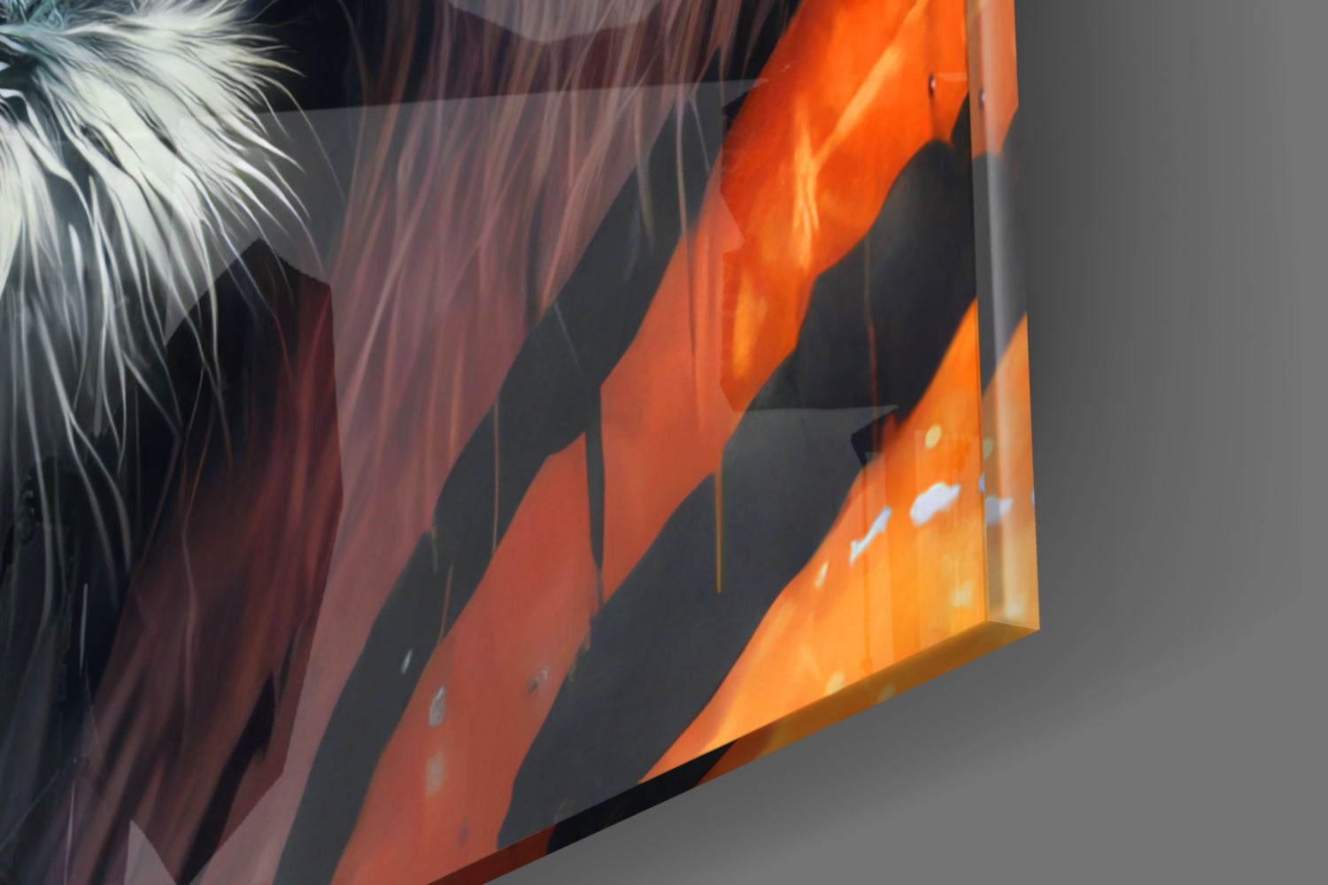 Face of the Tiger Glass Wall Art|| Designer&