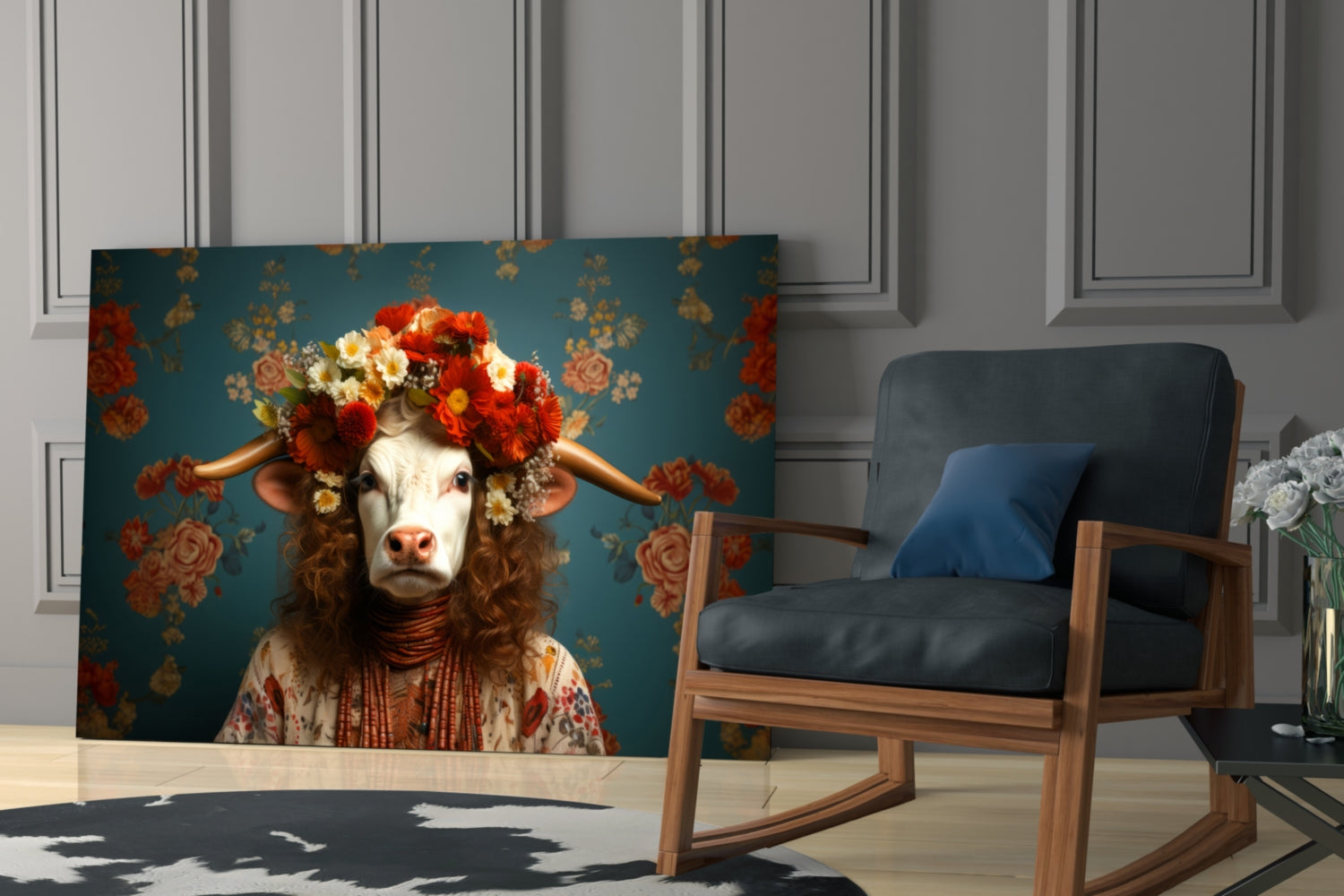 But Not Happy Glass Wall Art|| Designer&