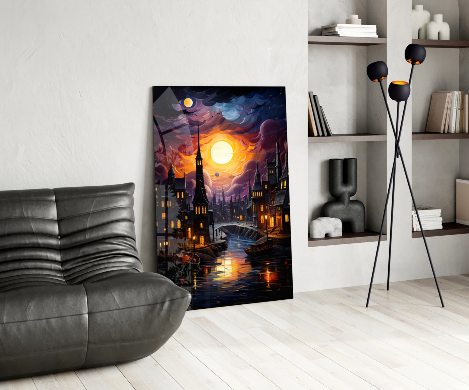 Moonlight Glass Wall Art|| Designer&