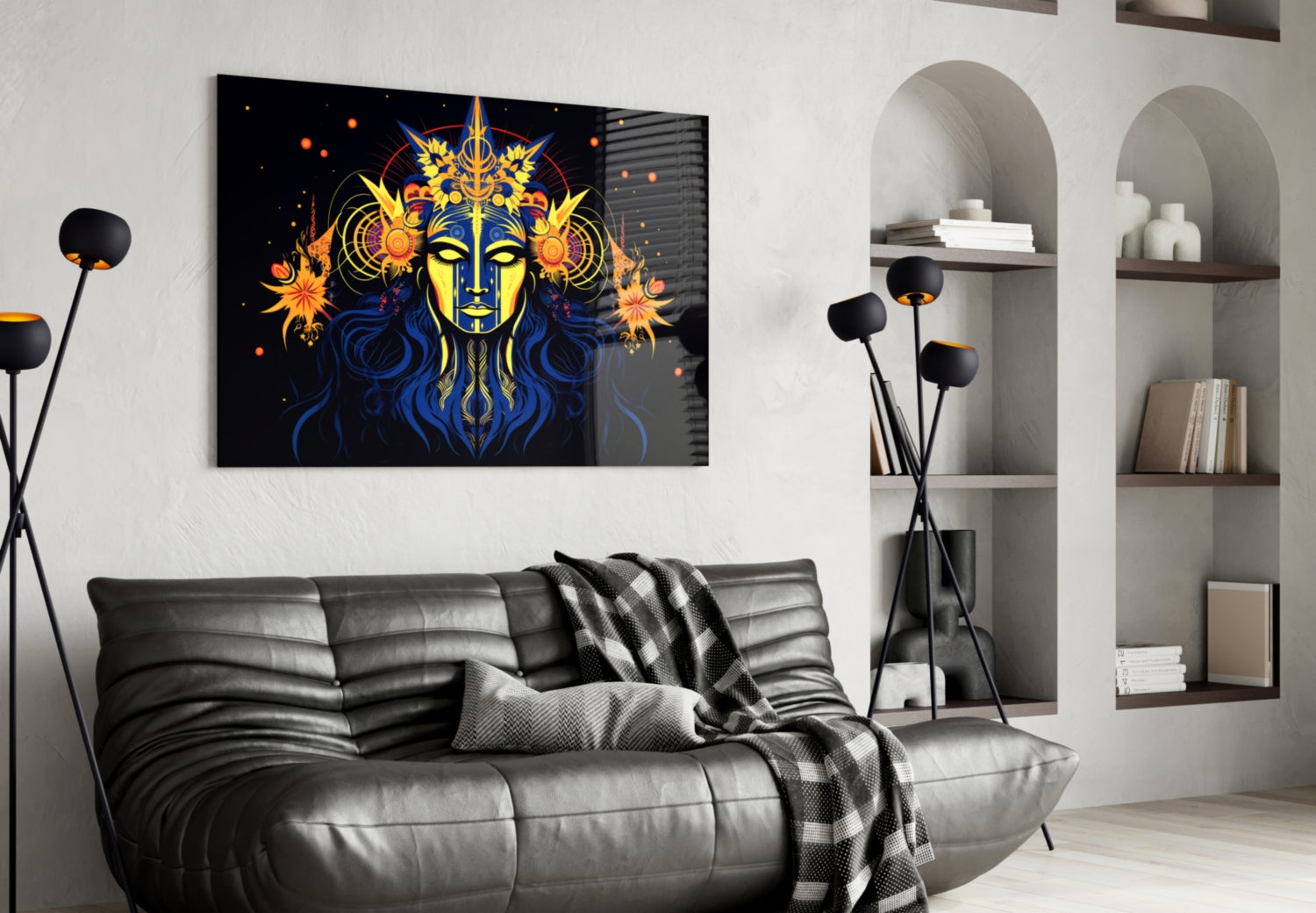Astrologer Glass Wall Art|| Designer&