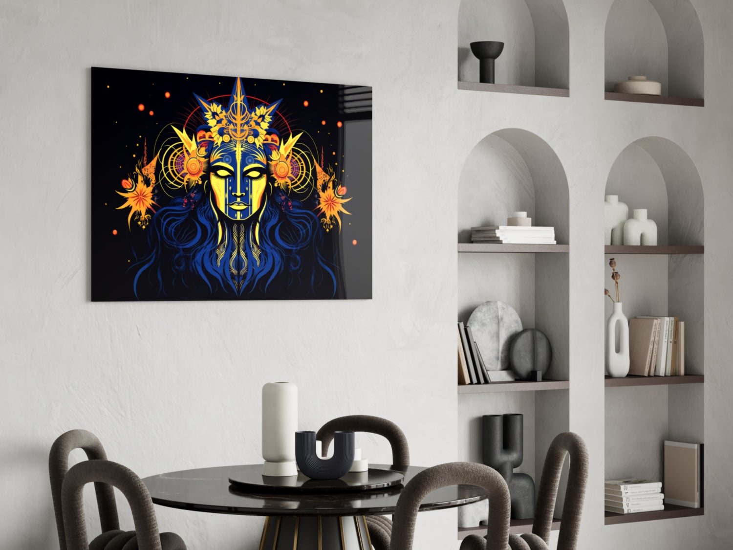Astrologer Glass Wall Art|| Designer&