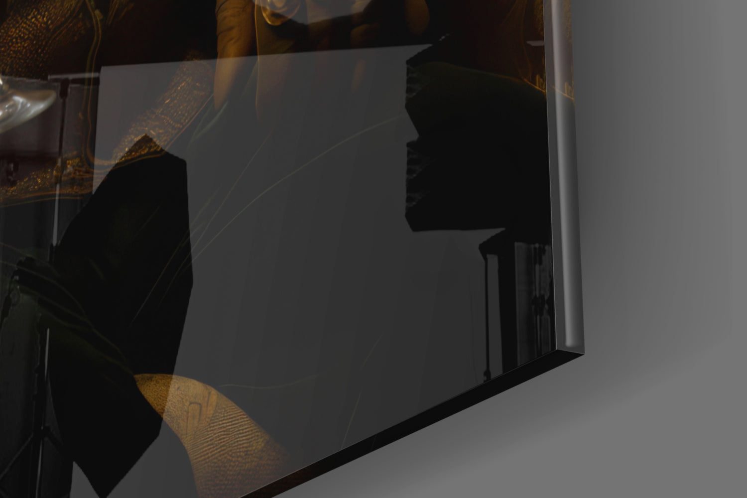 Gentleman - Bear Glass Wall Art|| Designer&