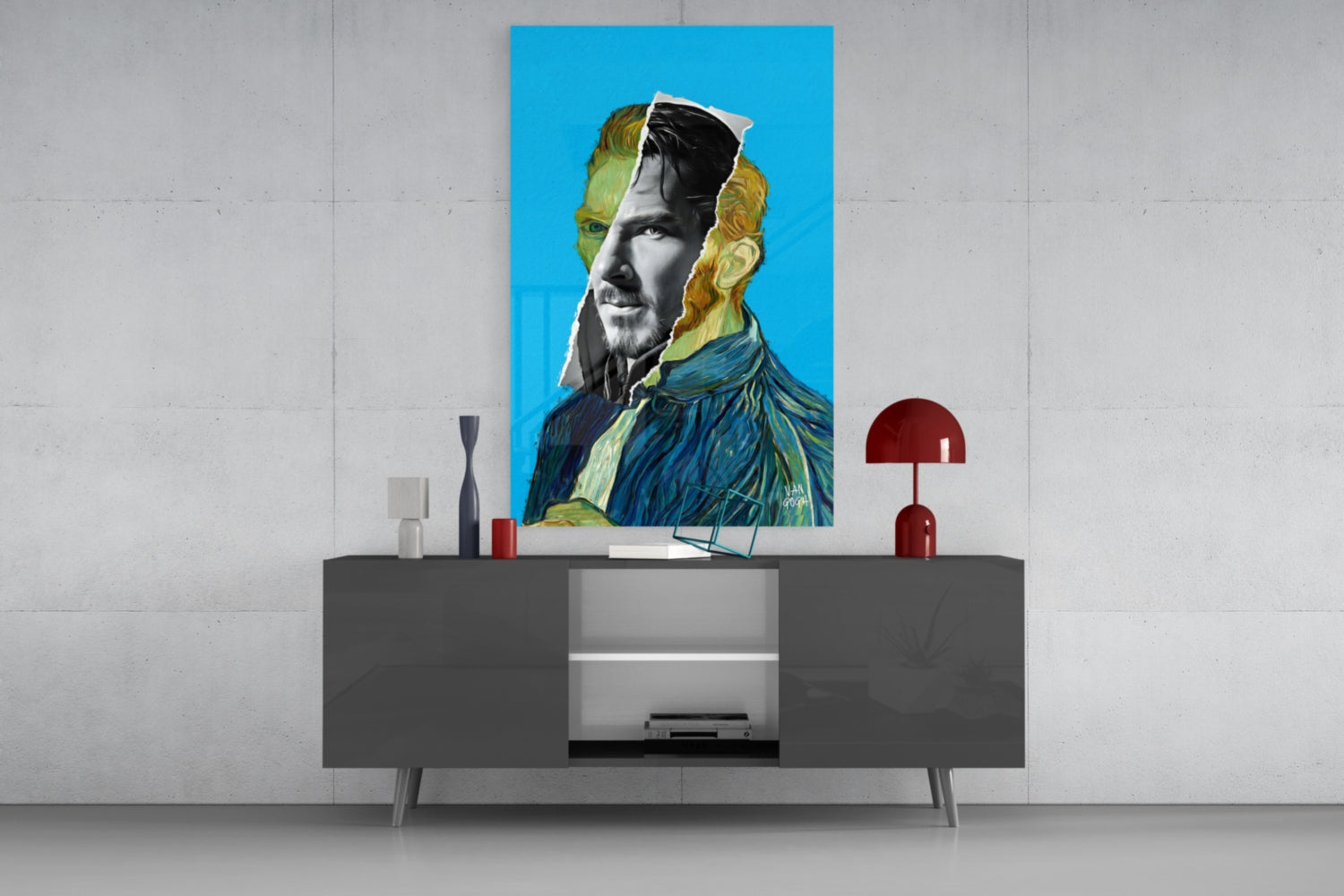 Contemporary Gogh Glass Wall Art || Designer Collection