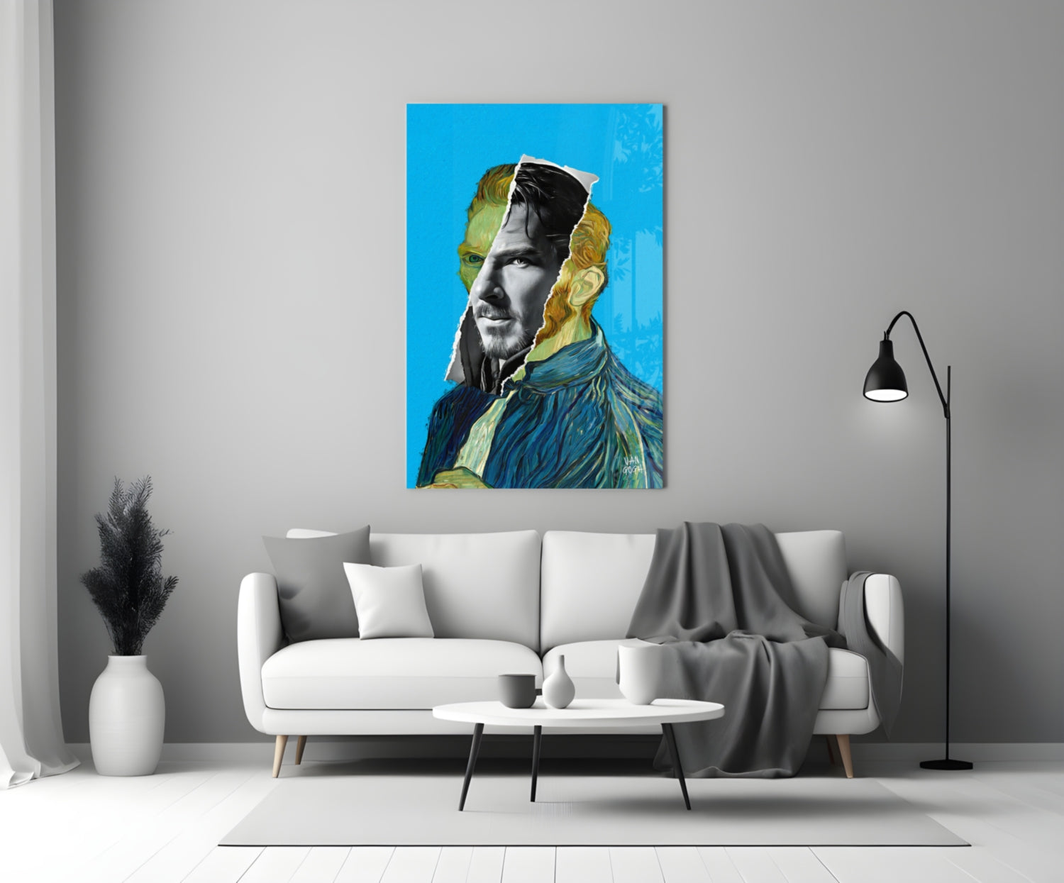 Contemporary Gogh Glass Wall Art || Designer Collection