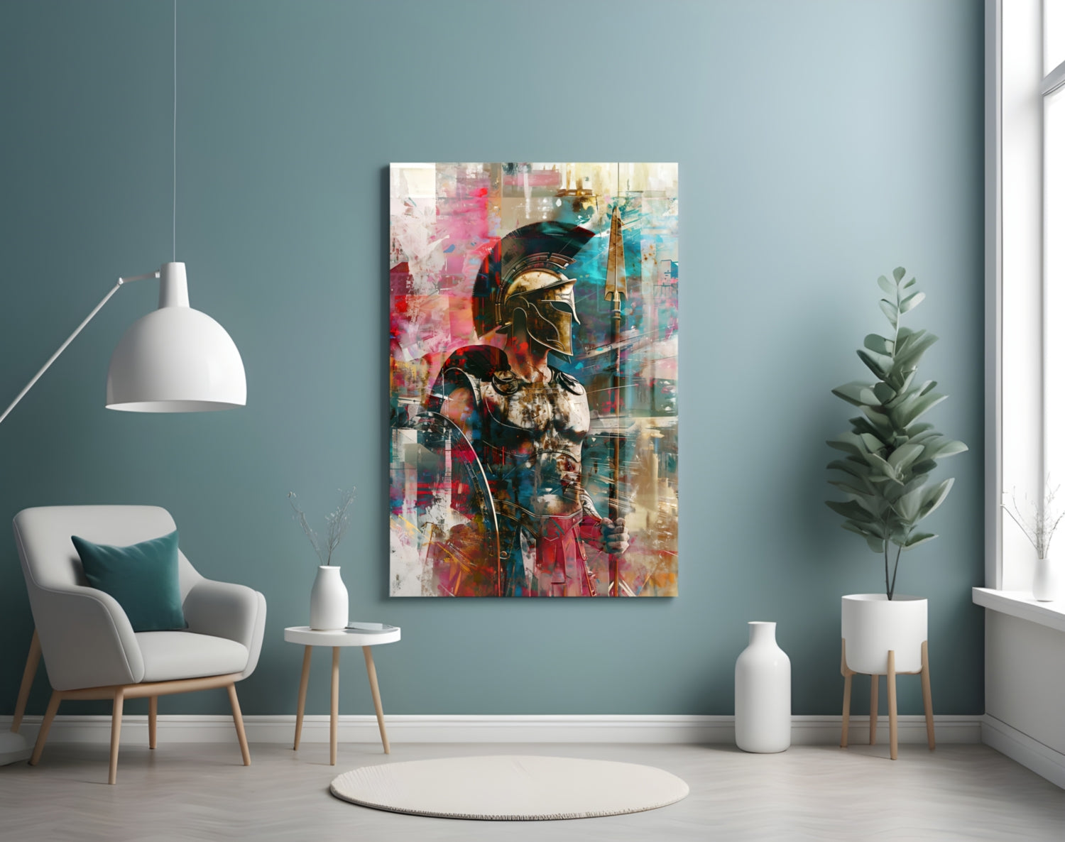 Vibrant Abstract Spartan Glass Wall Art