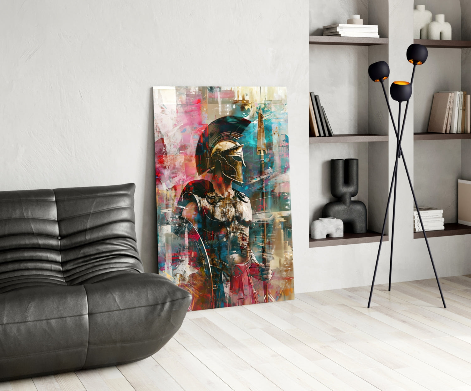 Vibrant Abstract Spartan Glass Wall Art
