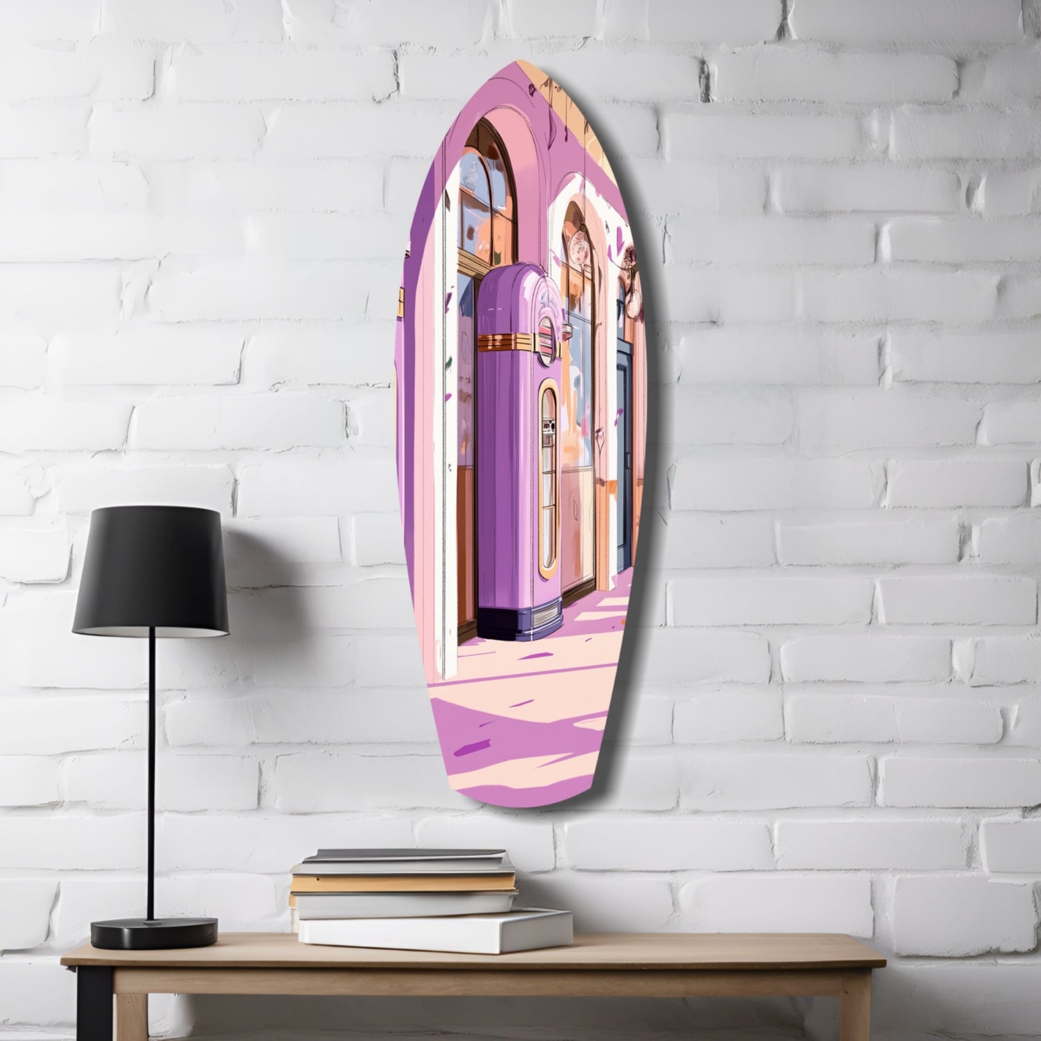 Vintage Melody Box Glass Wall Art