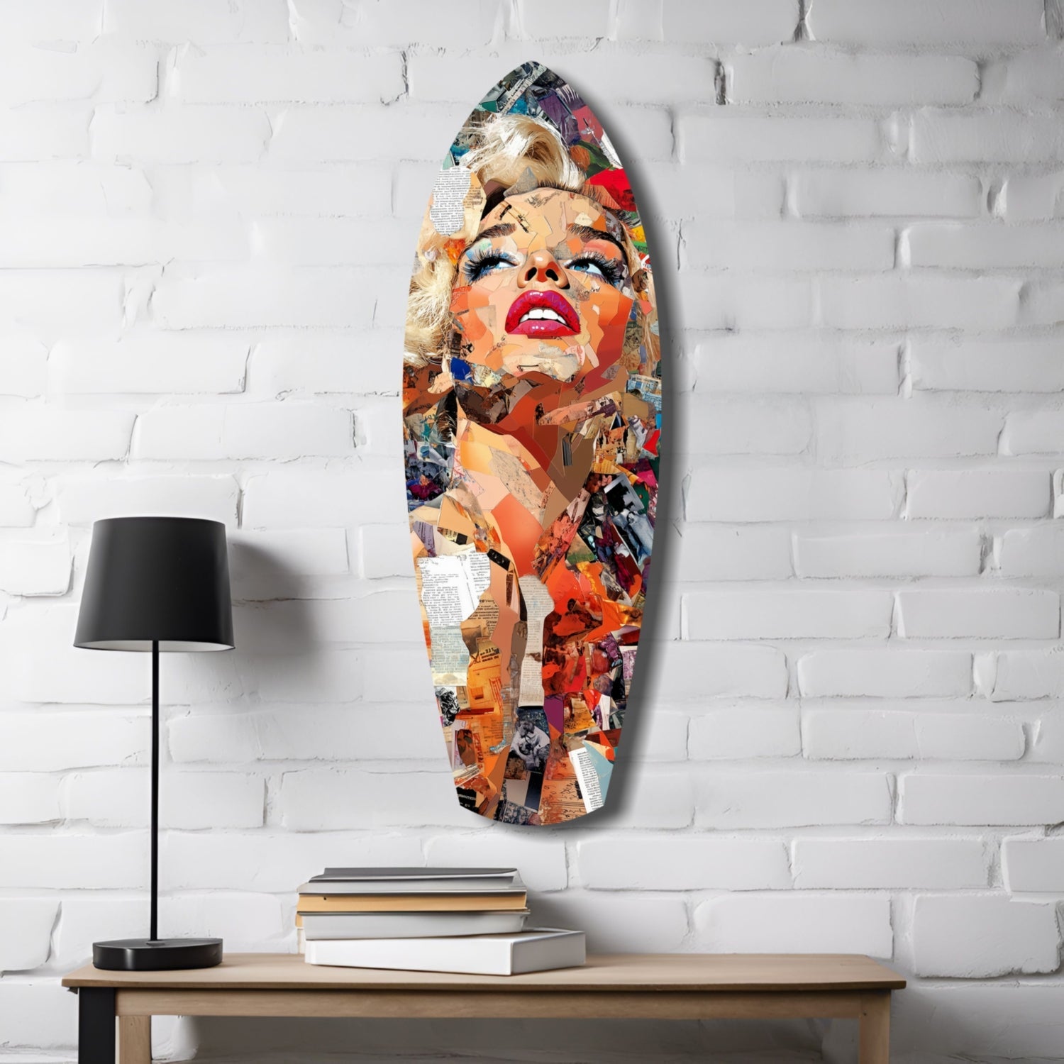 The Shiniest Star Glamour Portrait Glass Wall Art