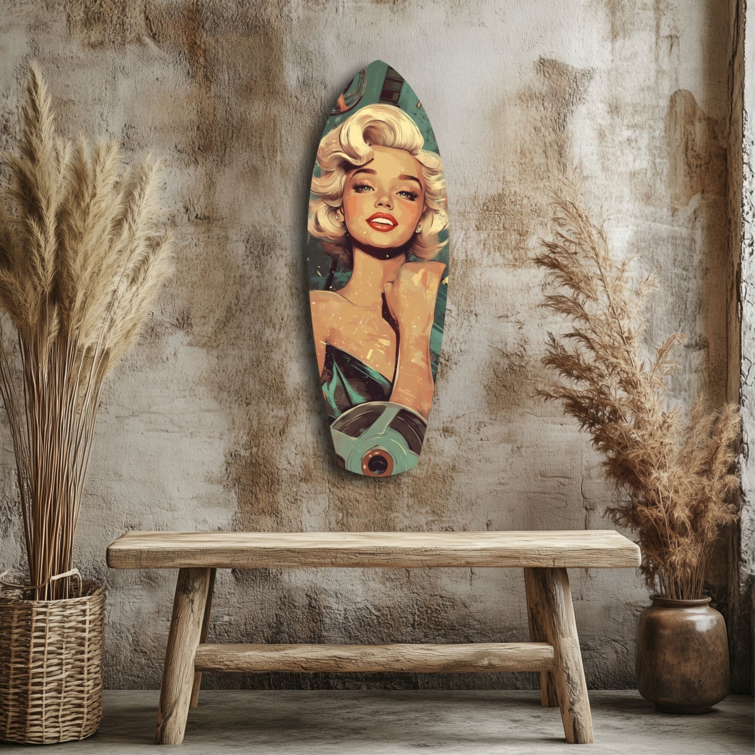 Hollywood Starlet V1 Glass Wall Art
