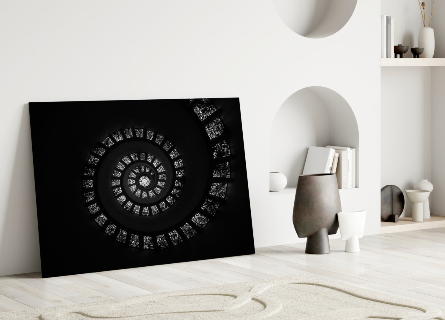 Stained Glass Window Spiral Dome Glass Wall Art
