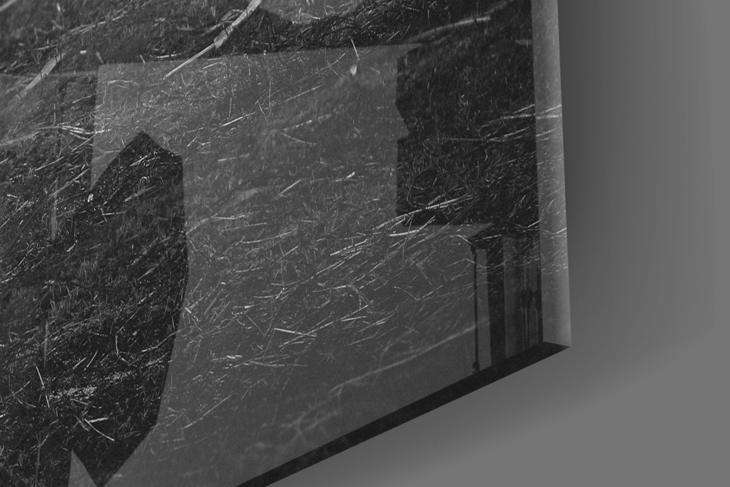 Misty Forest Wolf Glass Wall Art
