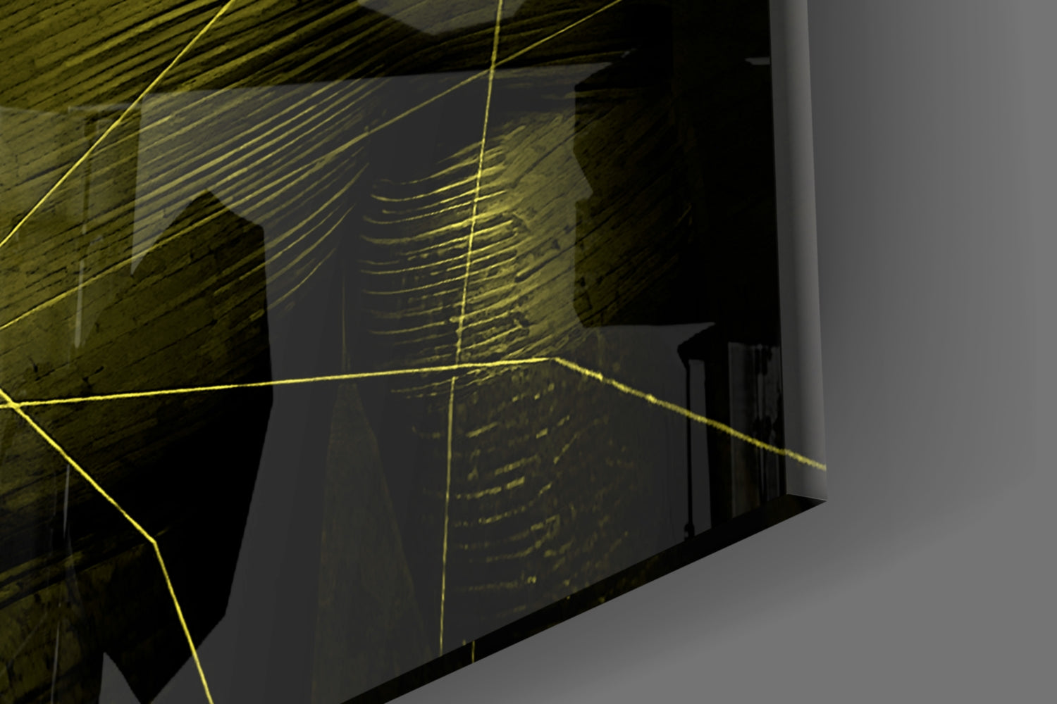 Darko Yellow Glass Wall Art