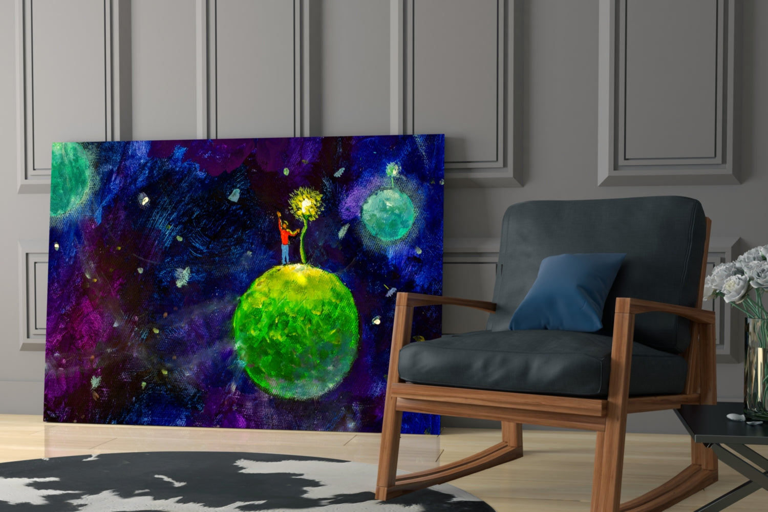 The Little Wanderer Glass Wall Art