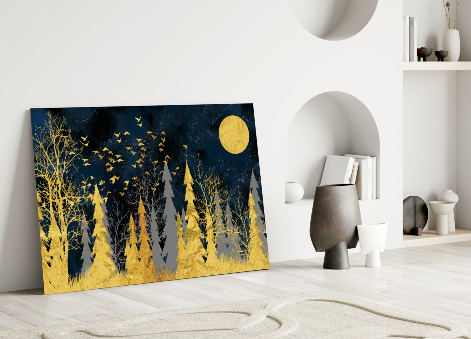 Colors of the Night Glass Wall Art