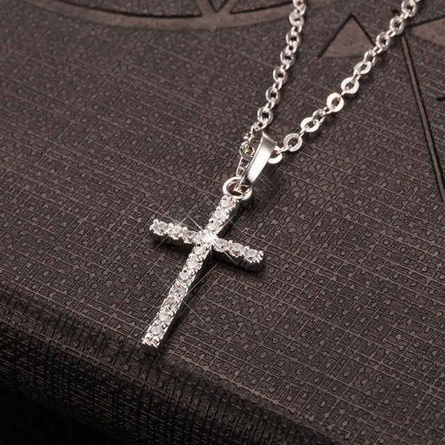 Cross Pendants Gold Black Color Crystal Jesus Cross Pendant Jesus necklace