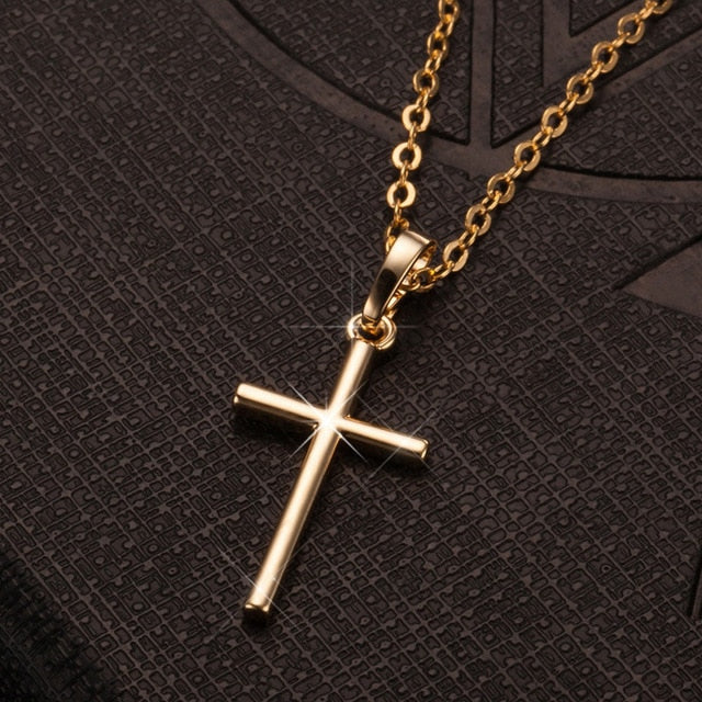 Cross Pendants Gold Black Color Crystal Jesus Cross Pendant Jesus necklace