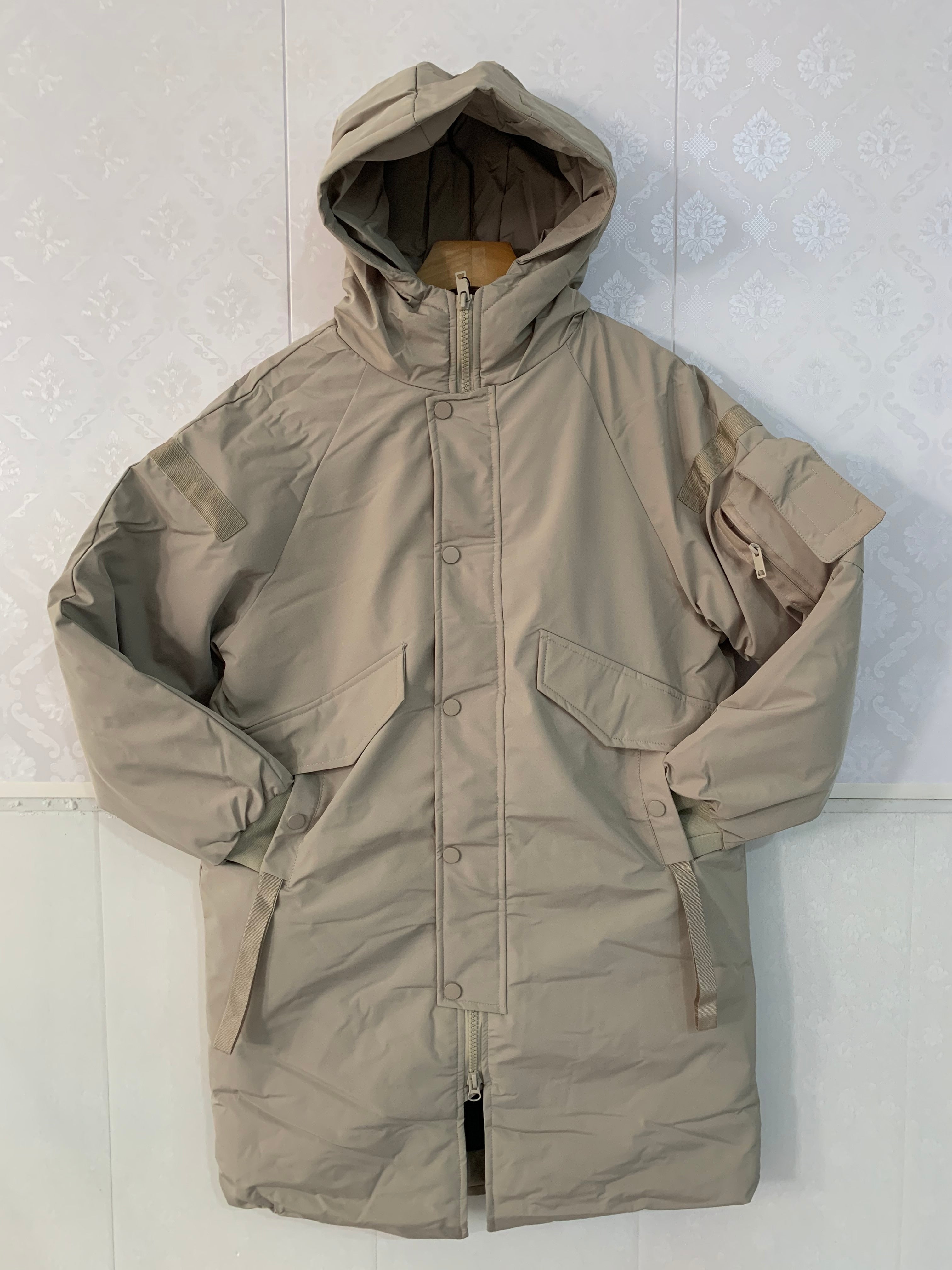 2021 Winter Thick Jacket Solid Ladies Long Coats with Zippers Hooded Single Breasted Parkas