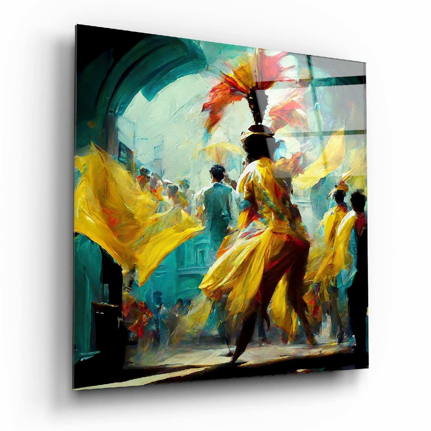 Festival Glass Wall Art || Designers Collection