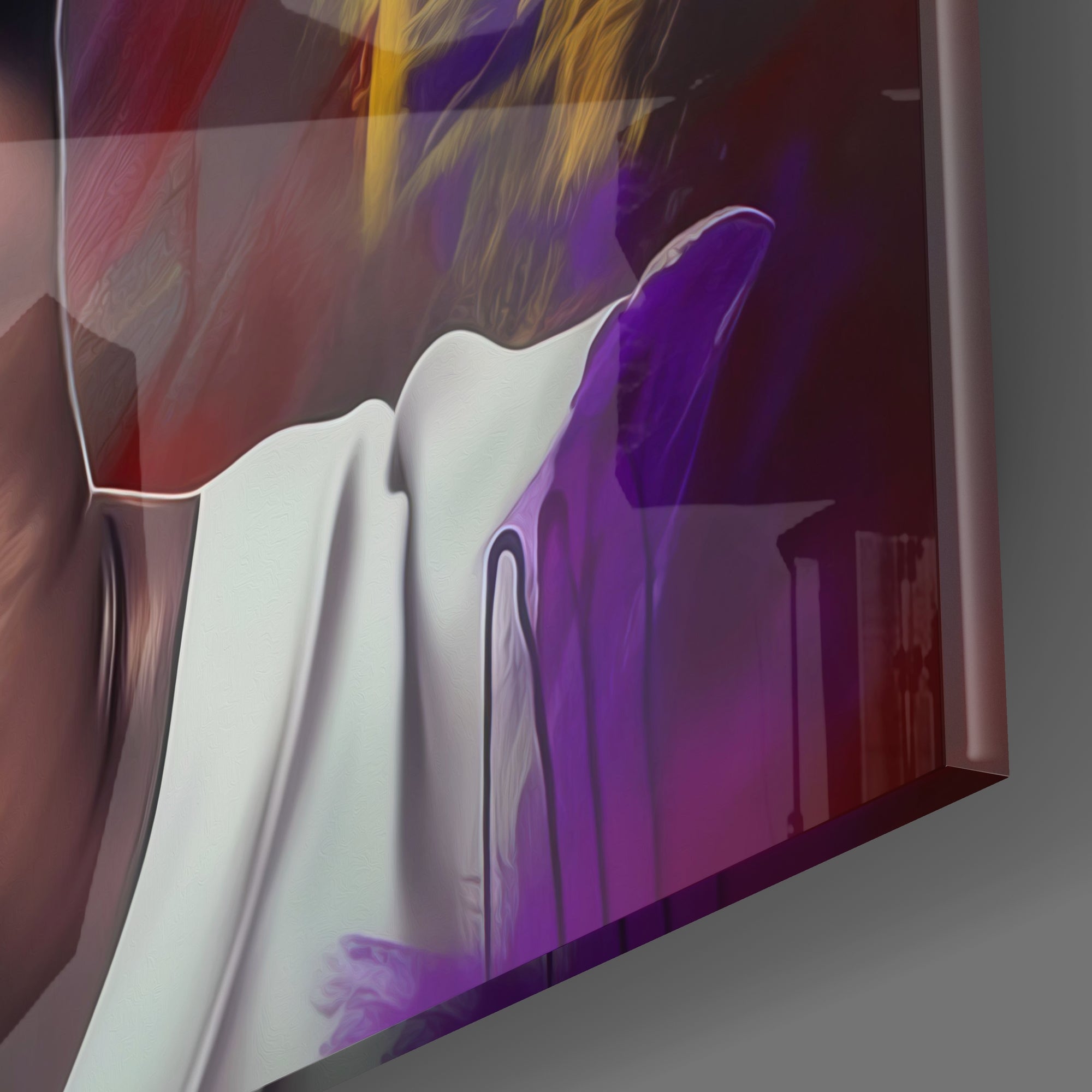 Basketball Court Legend Glass Wall Art || Designers Collection