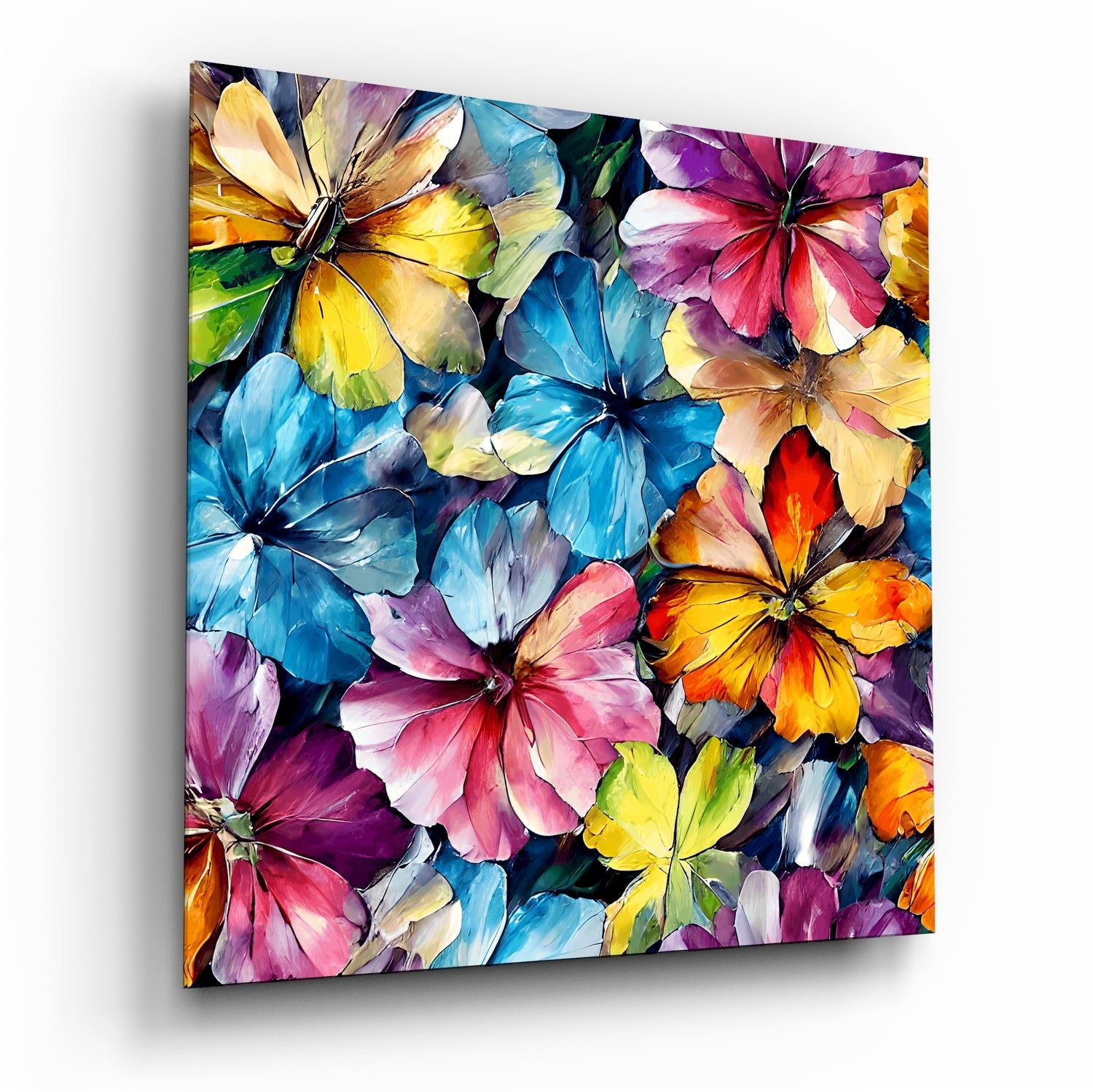 Flowers Glass Wall Art|| Designer&