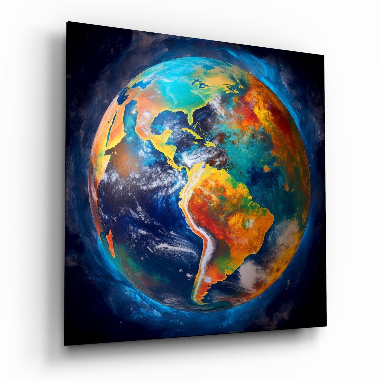 Earth Glass Wall Art|| Designer&