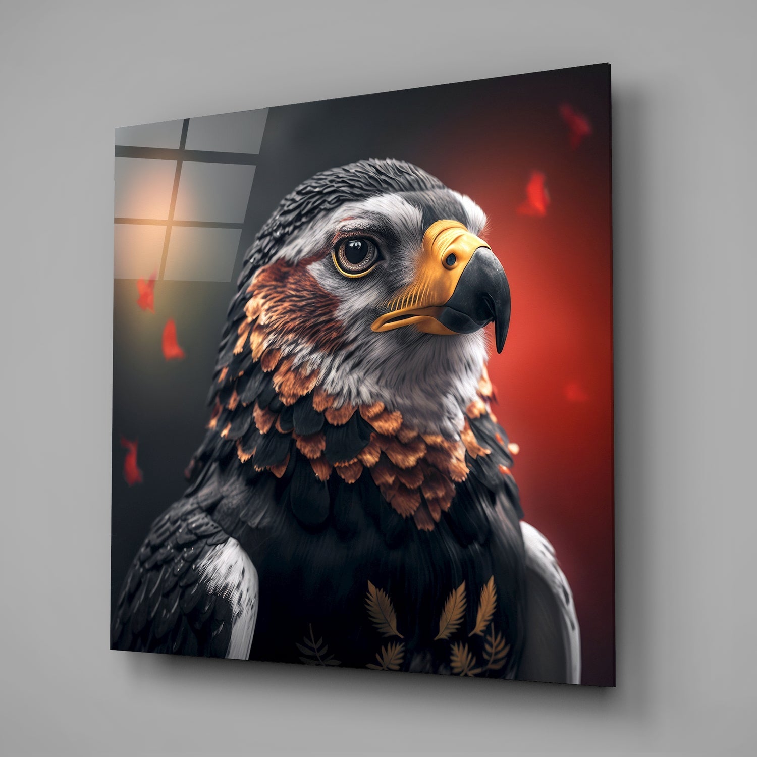 Eagle Glass Wall Art|| Designer&
