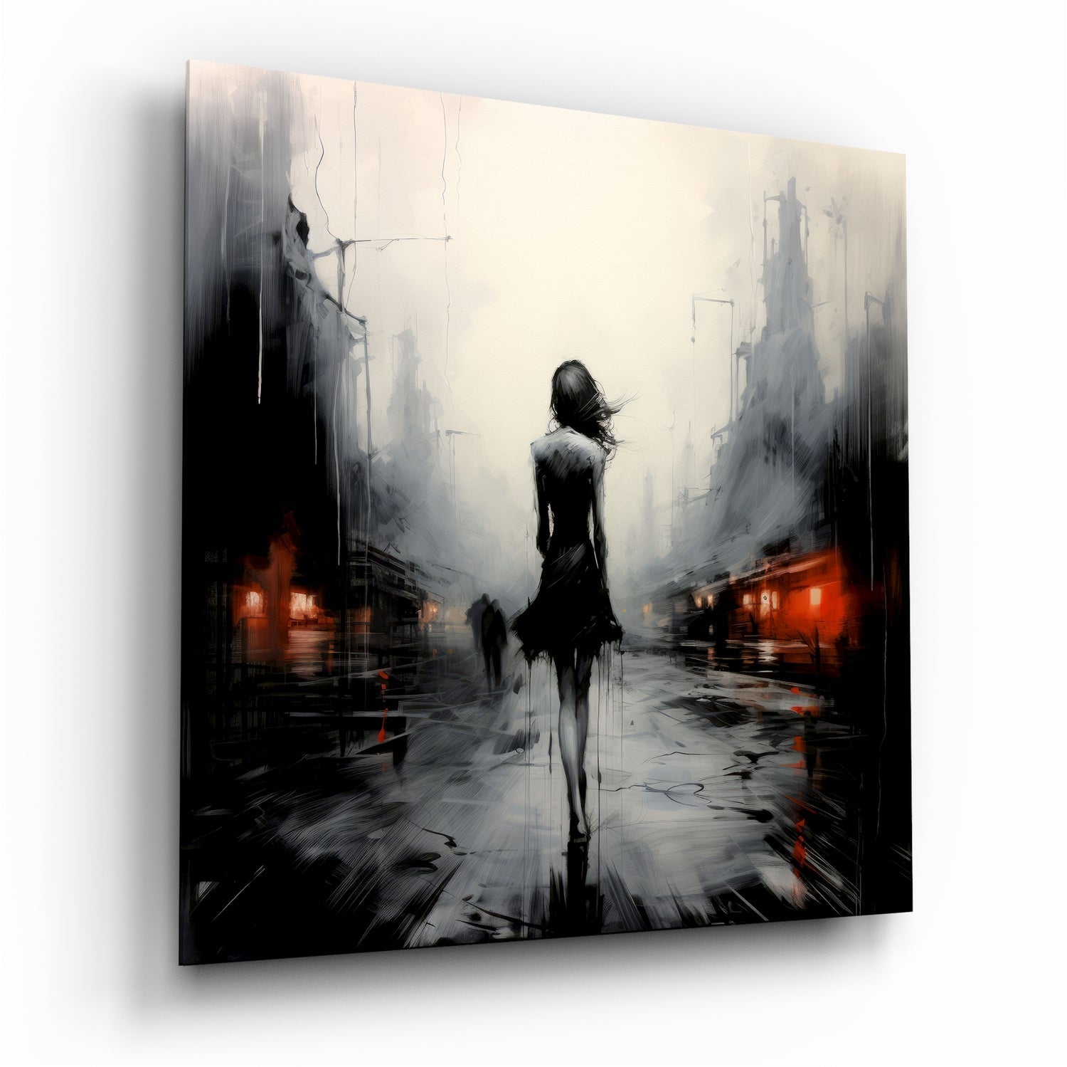 Alone Glass Wall Art|| Designer&