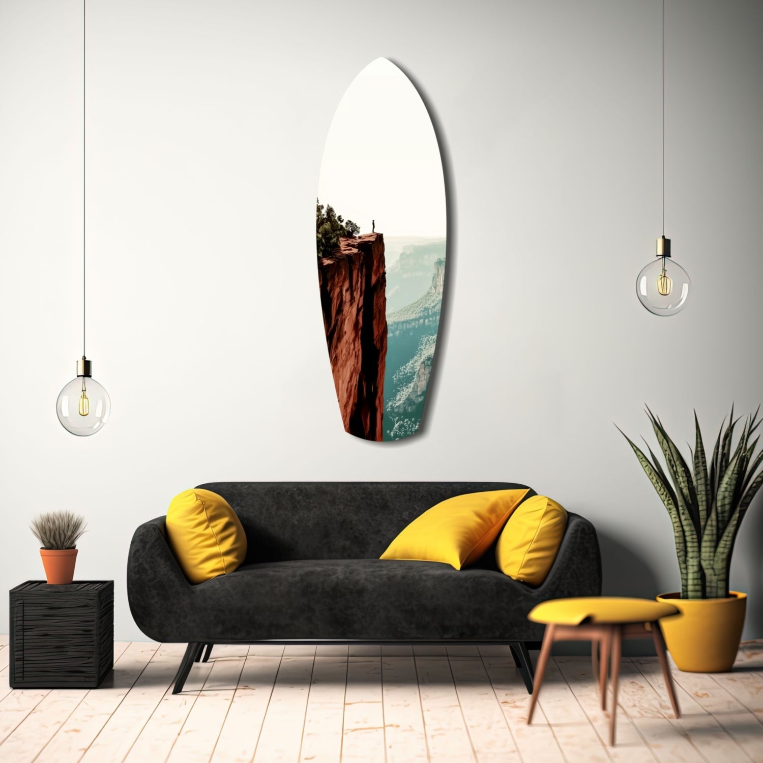 Red Rock Canyon Lone Hiker Glass Wall Art