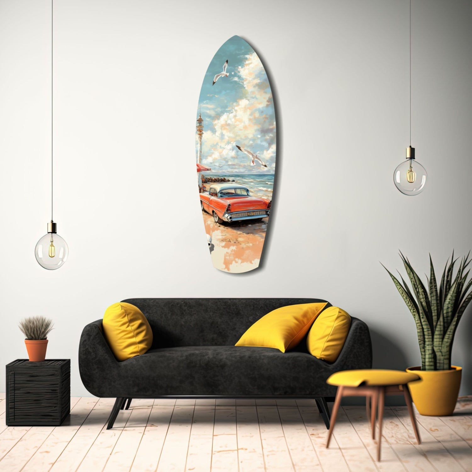 Timeless by the Sea Glass Wall Art