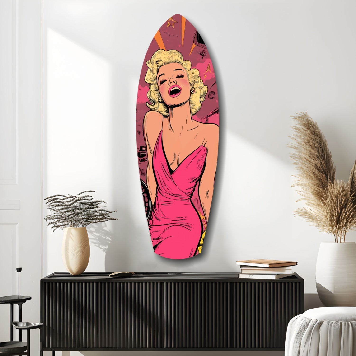 Hollywood Starlet V2 Glass Wall Art