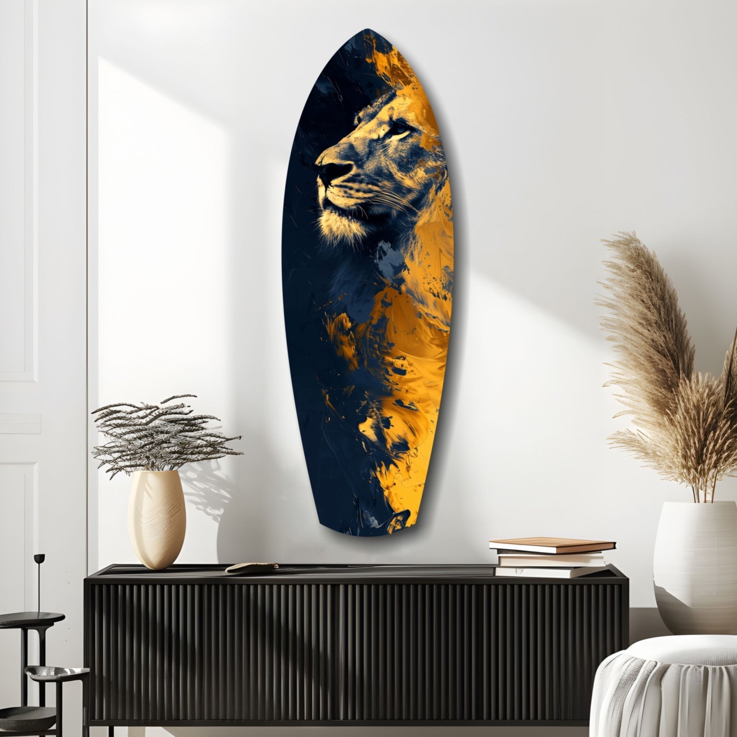 Lion Pride V1 Glass Wall Art