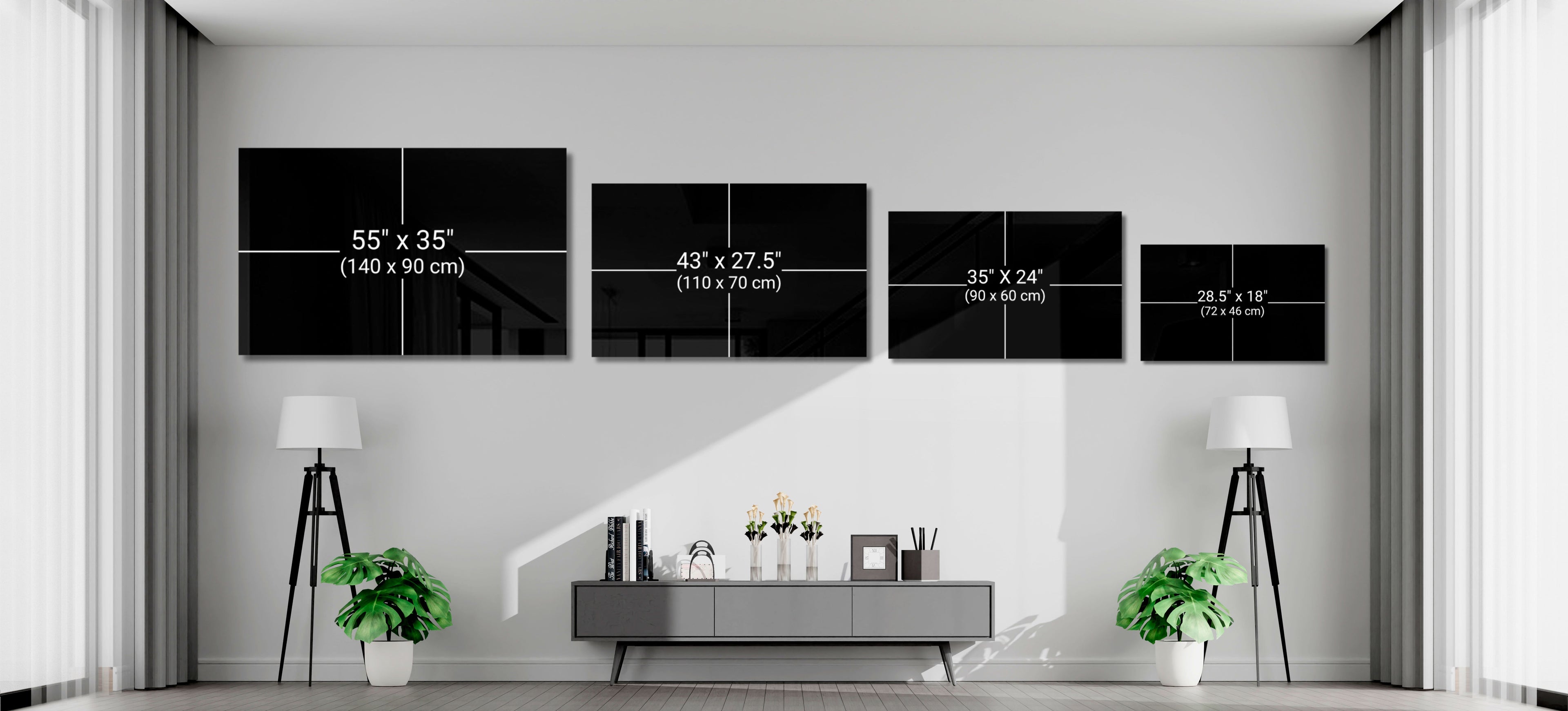 Golden Autumn Lakeside Painting Glass Wall Art
