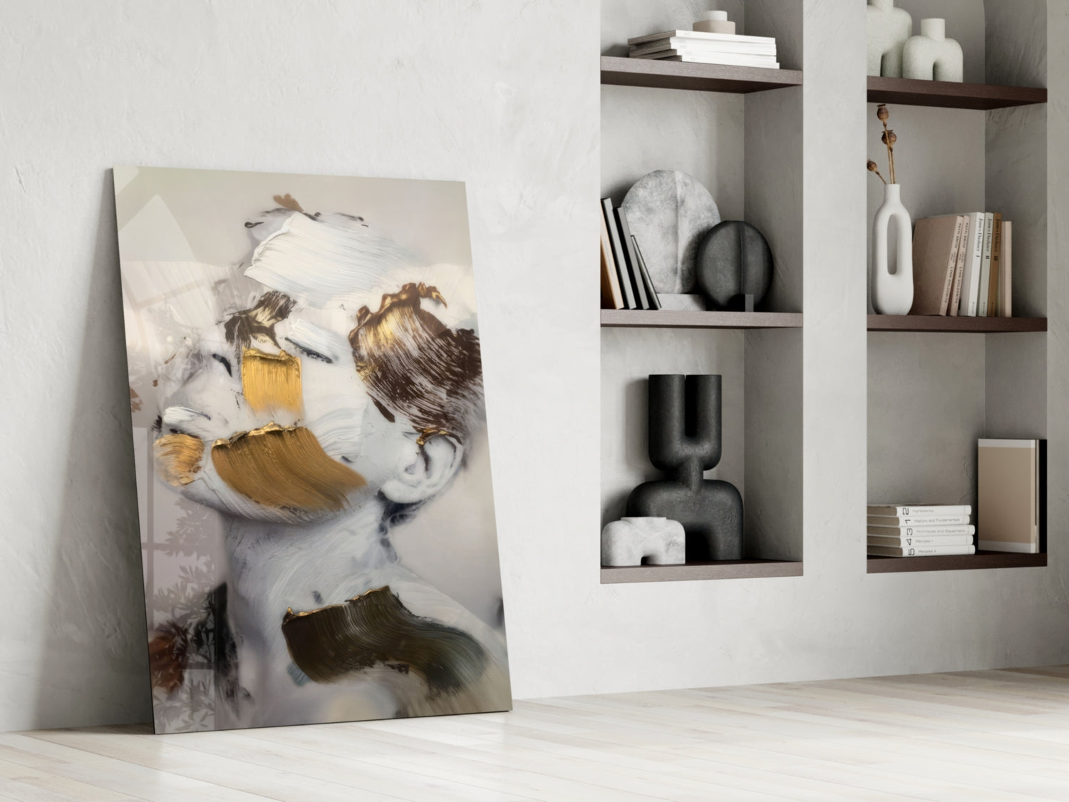 Brushed Face Glass Wall Art