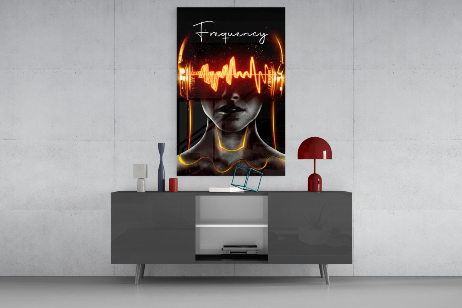 Frequency Glass Wall Art