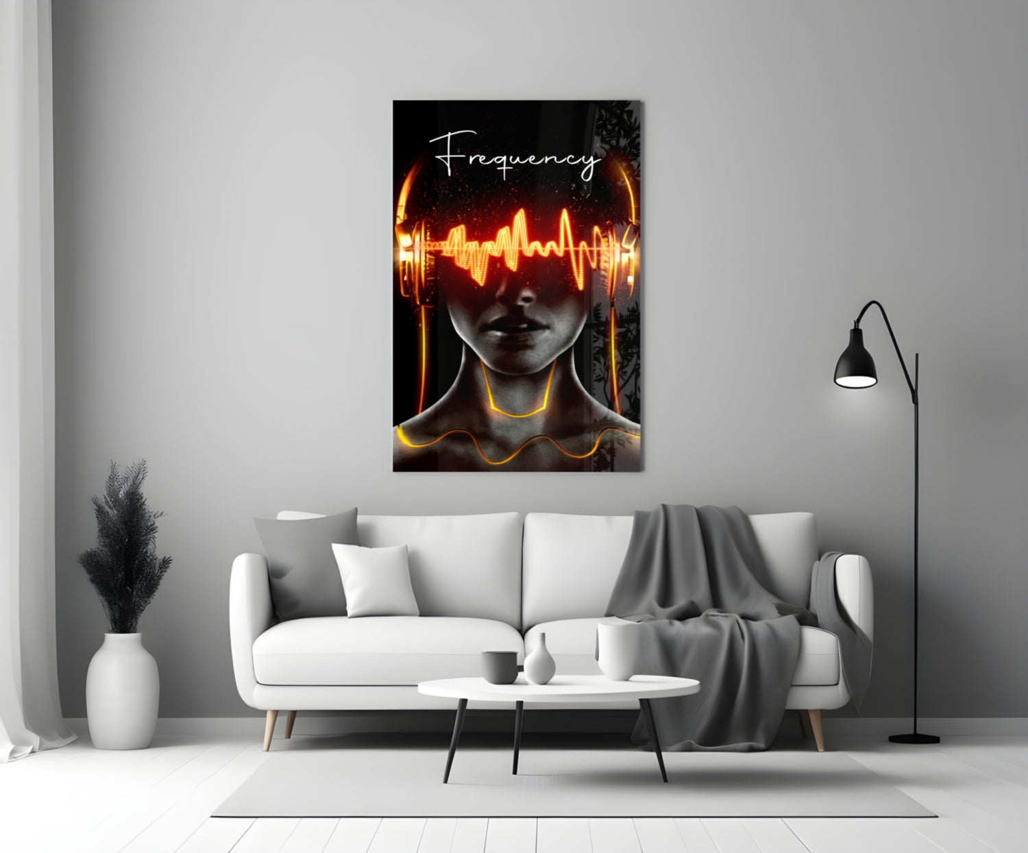 Frequency Glass Wall Art