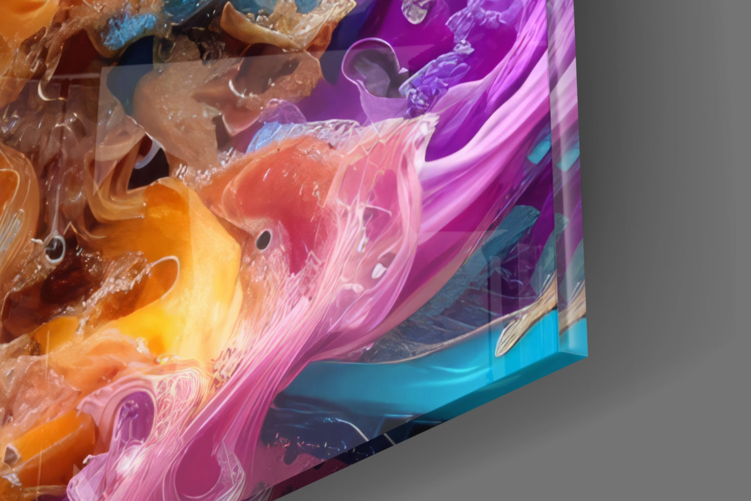Color Dance Glass Wall Art