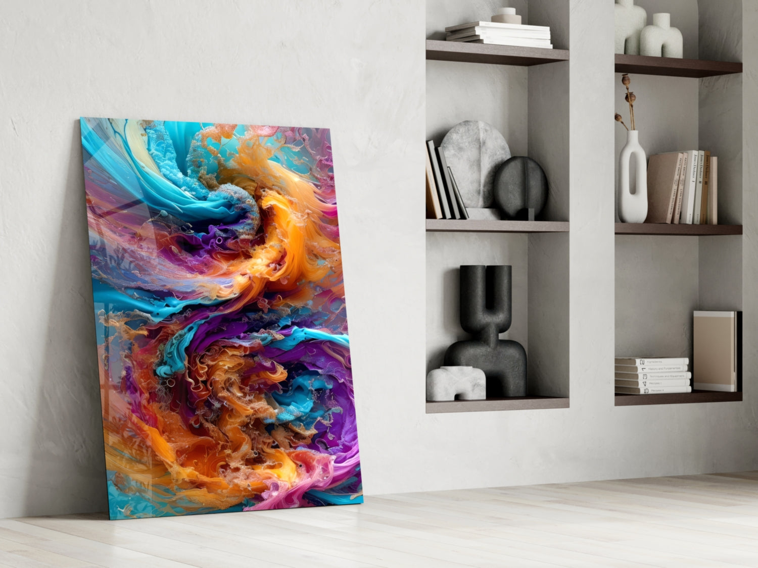 Color Dance Glass Wall Art