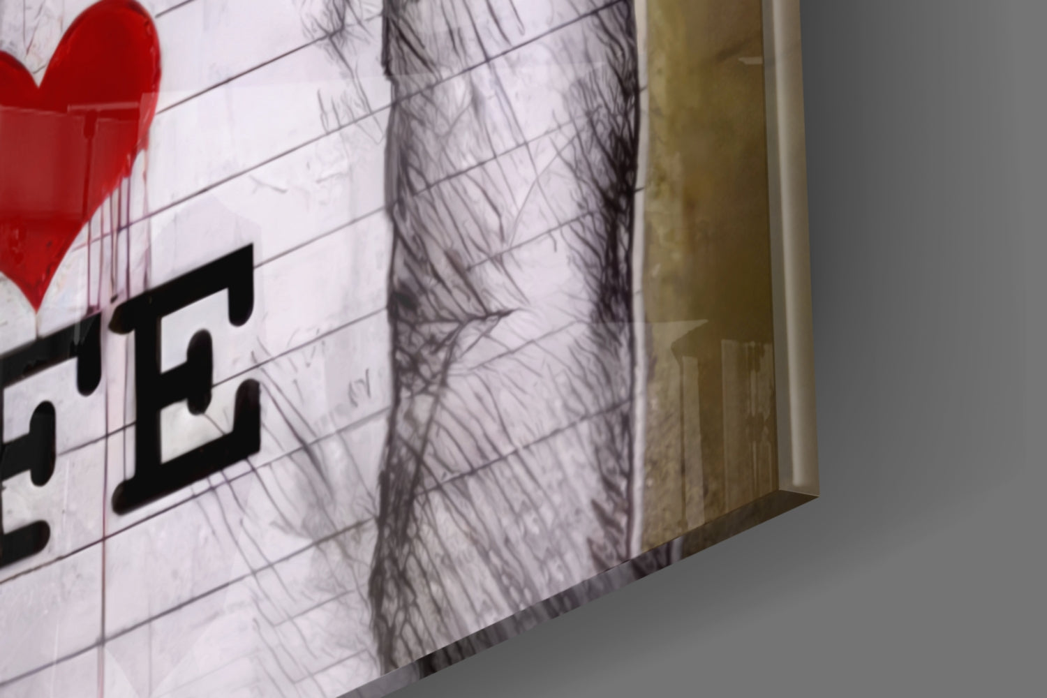 I Love Life Glass Wall Art