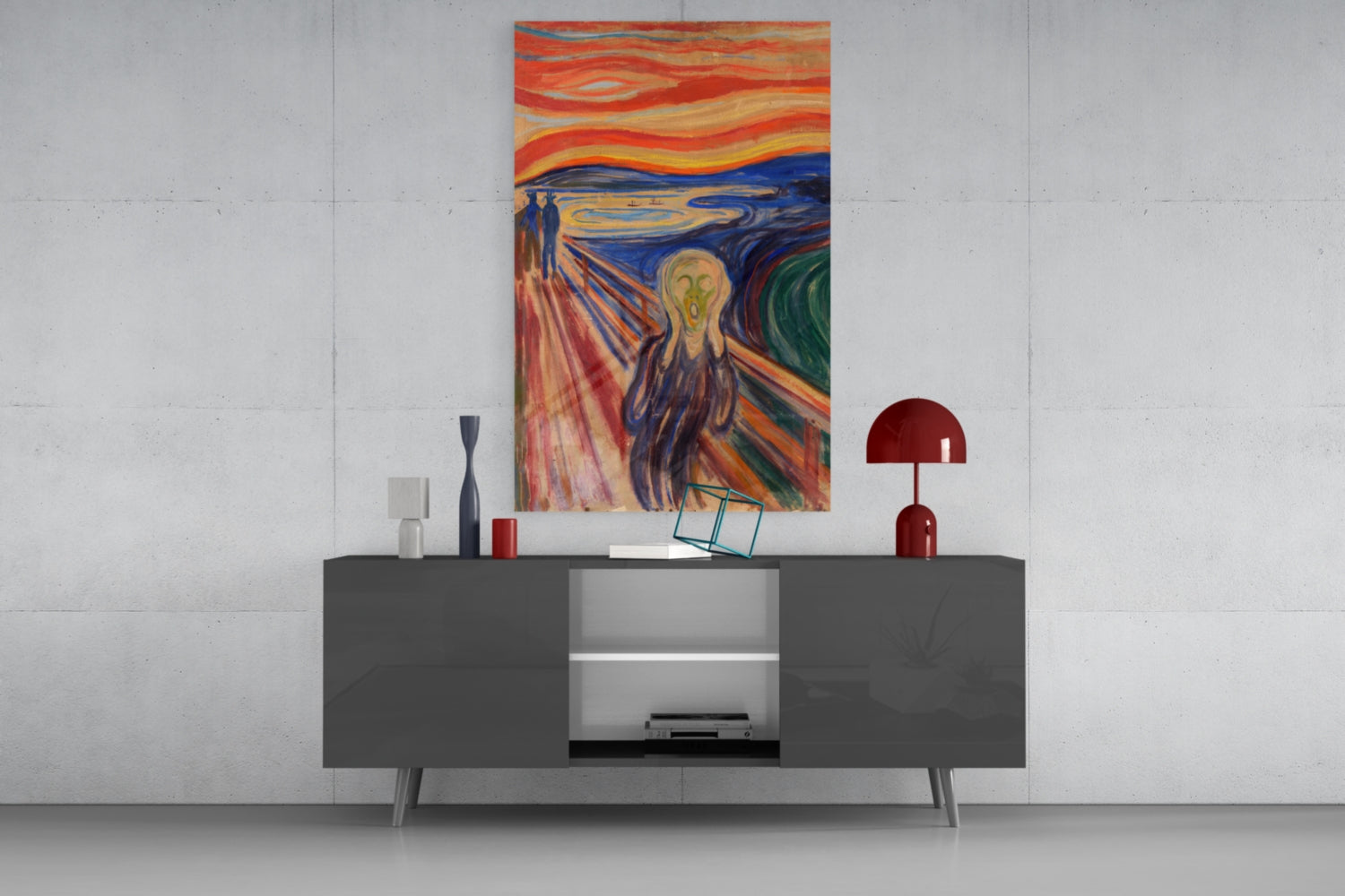 Scream" Glass Wall Art