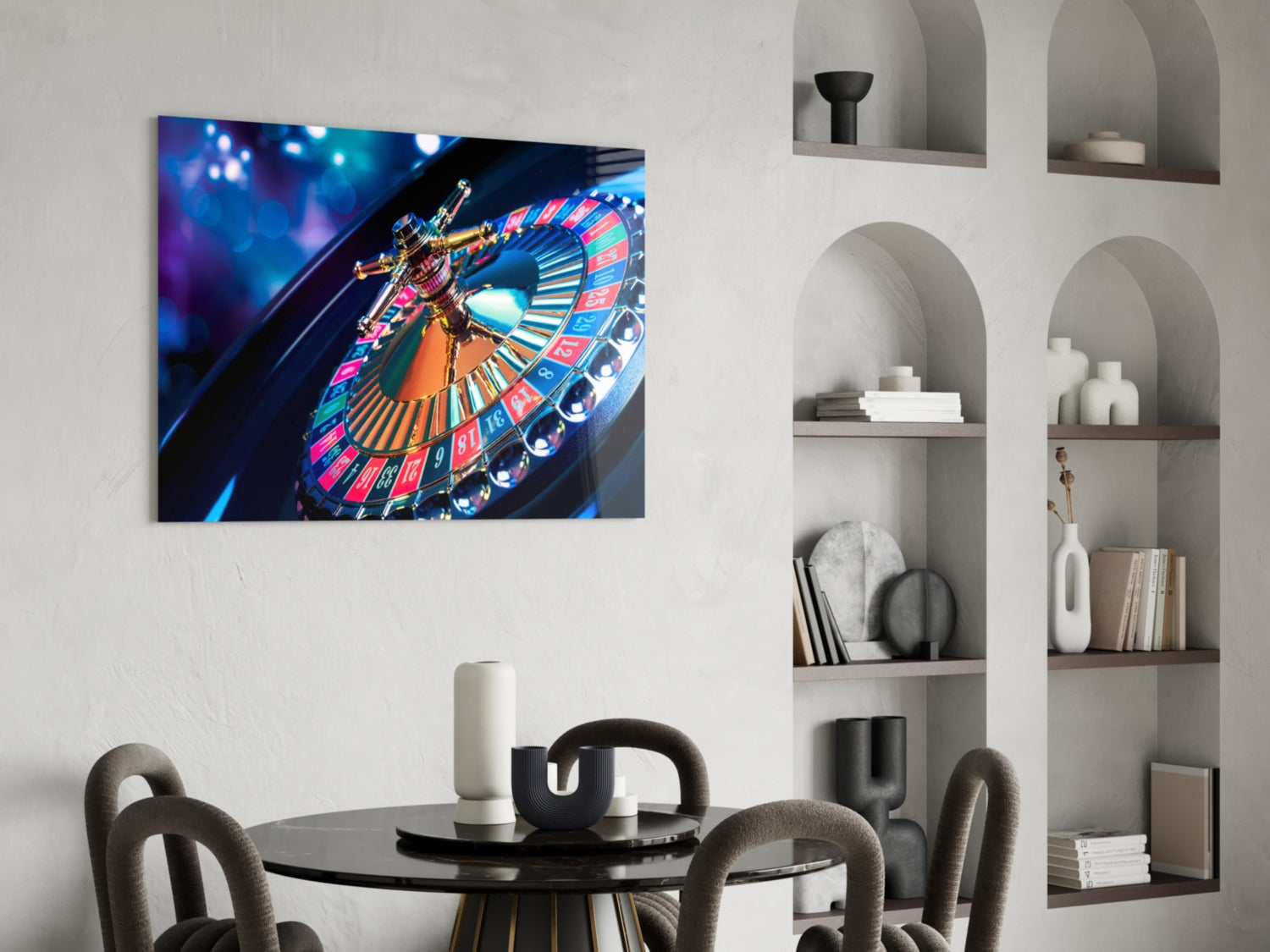 Roulette Glass Wall Art