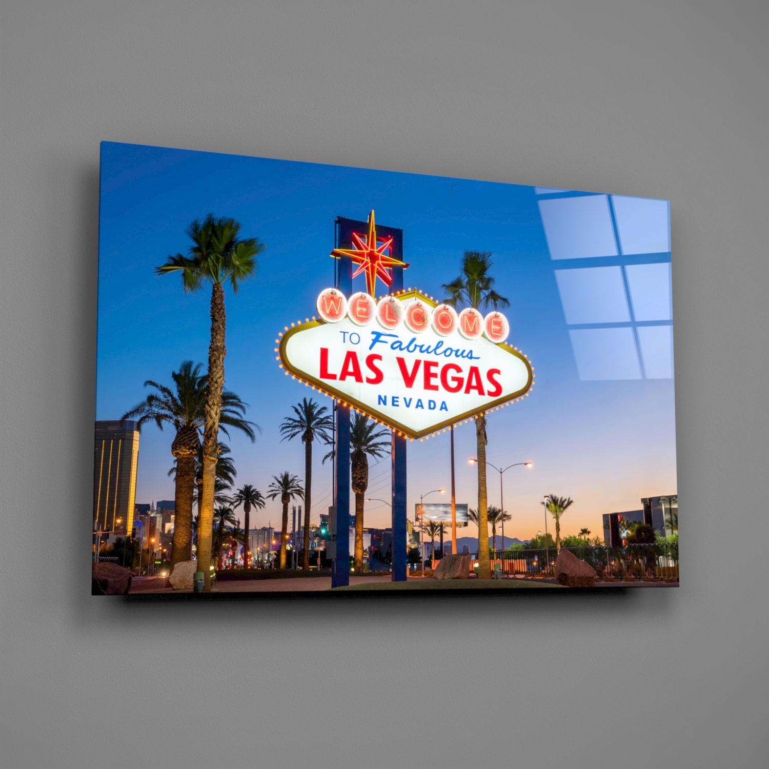 Vegas Glass Wall Art