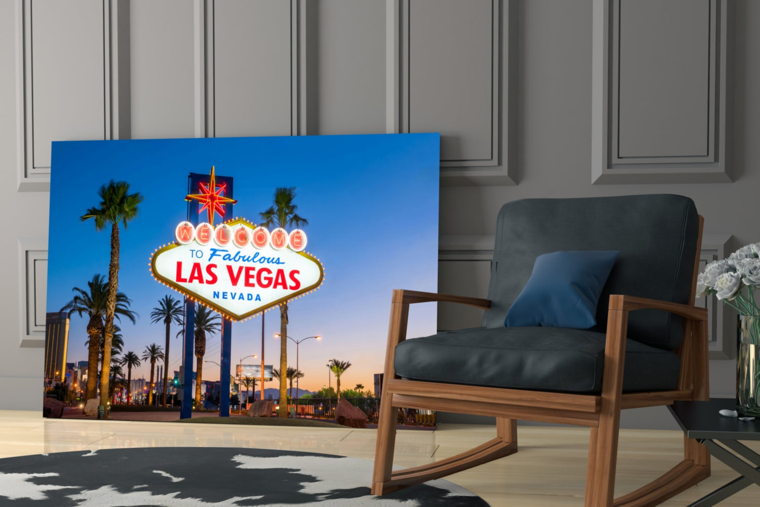 Vegas Glass Wall Art