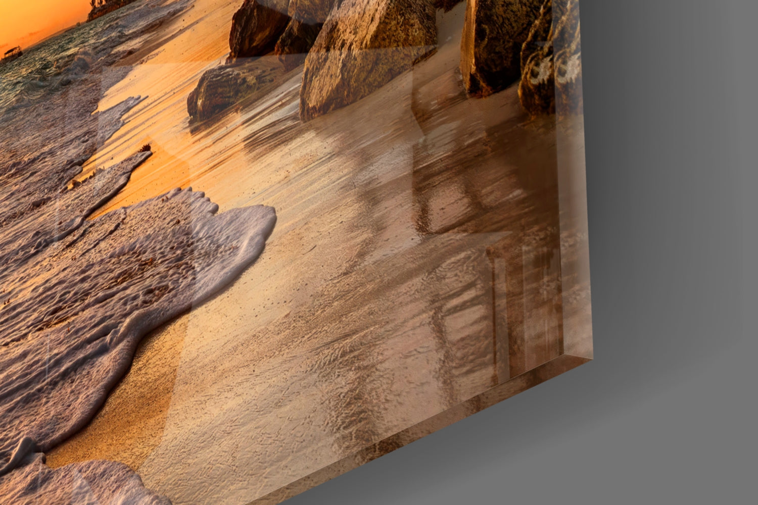 Beach Cruise Glass Wall Art