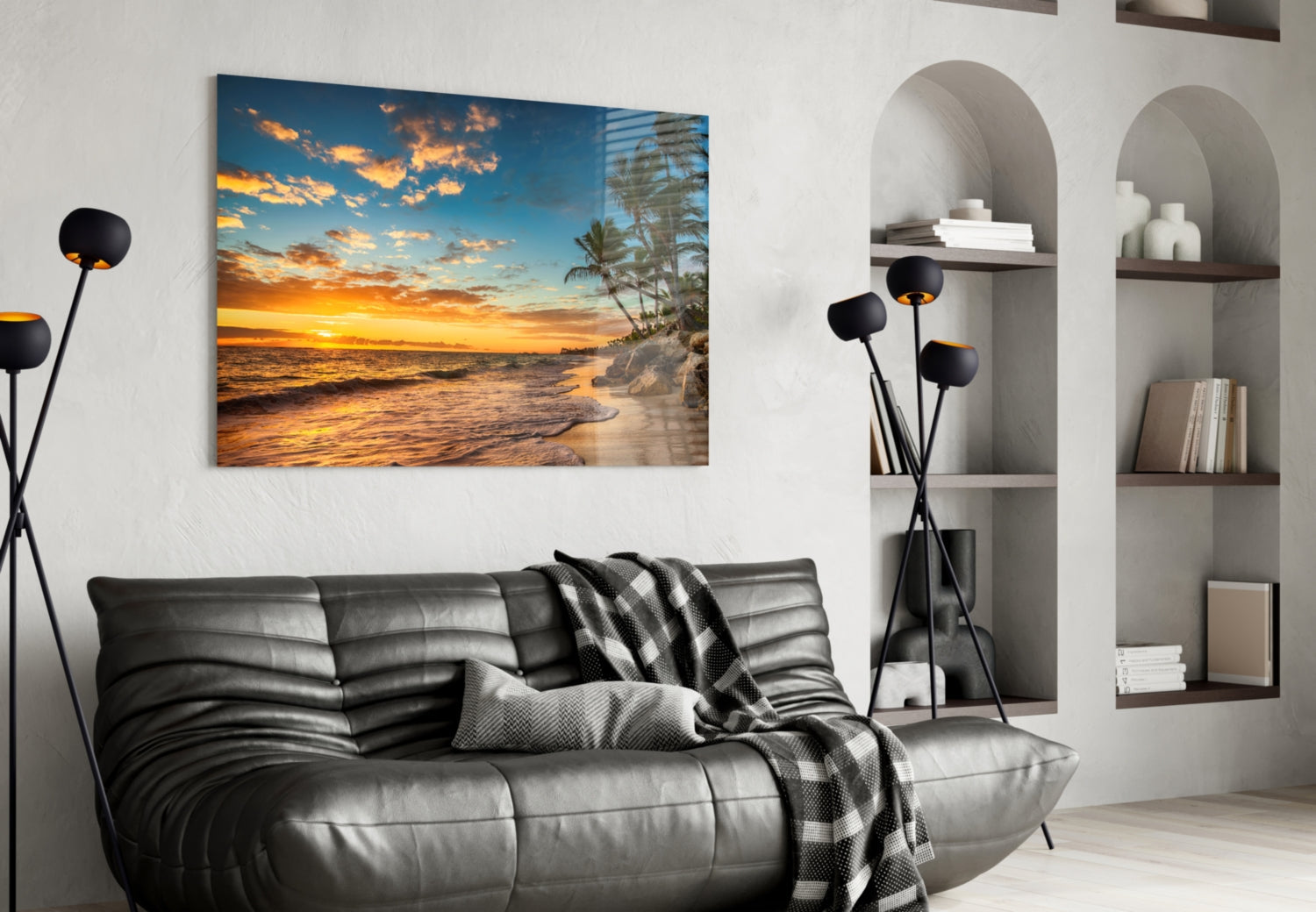 Beach Cruise Glass Wall Art