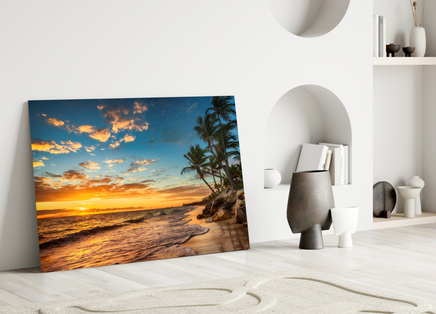 Beach Cruise Glass Wall Art