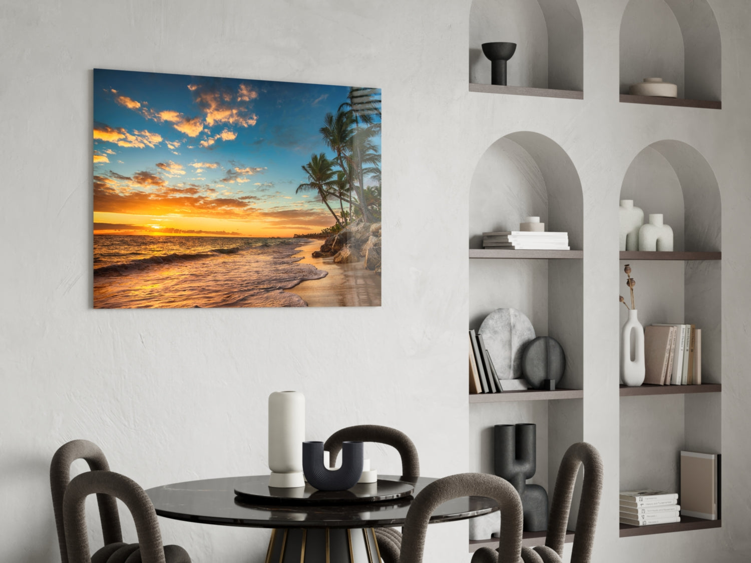 Beach Cruise Glass Wall Art